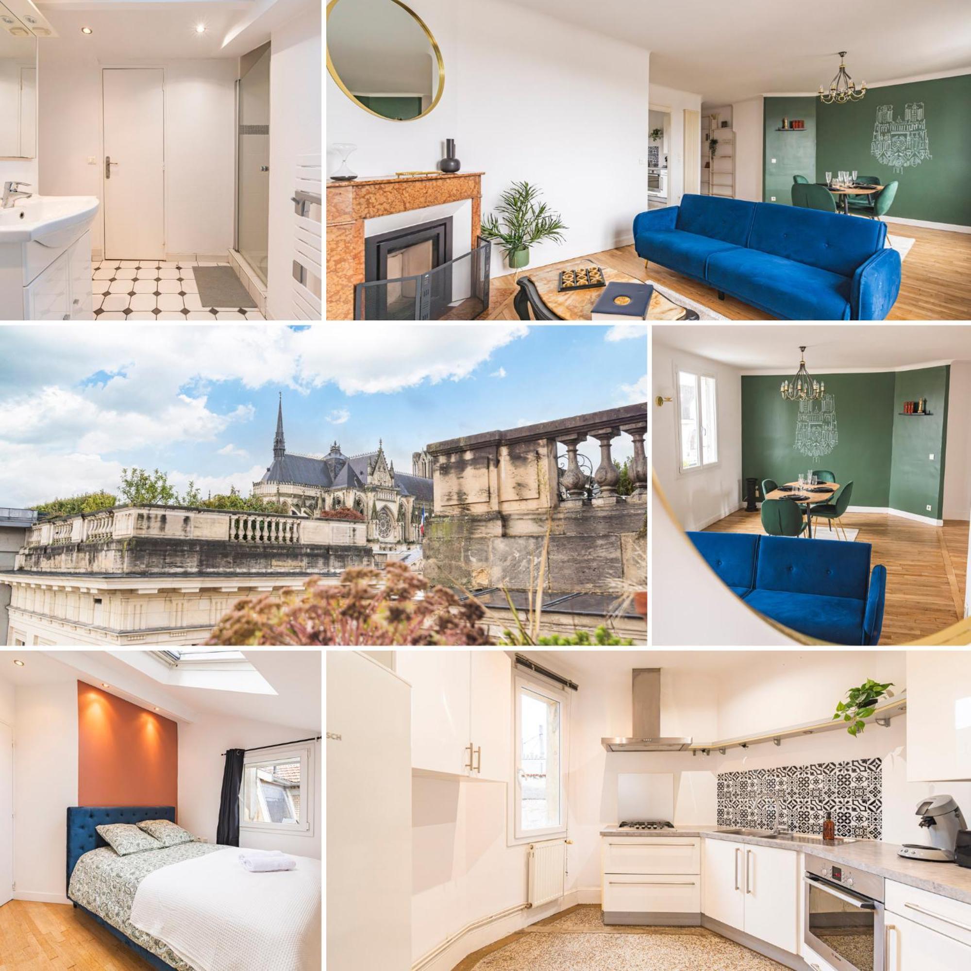 Le Royal - Cathedral - Center Apartment Reims Bagian luar foto